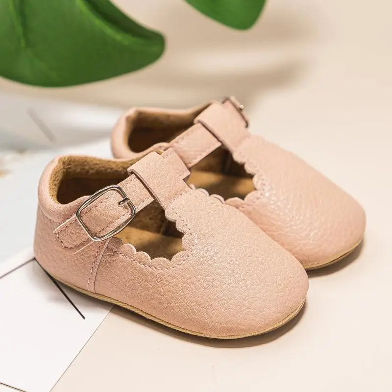 Mocassin Orthopédique Pour Bébé En Cuir Véritable Marron