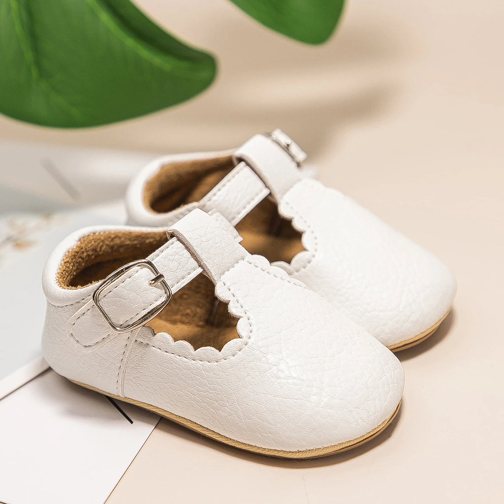 Mocassin Orthopédique Pour Bébé En Cuir Véritable Beige