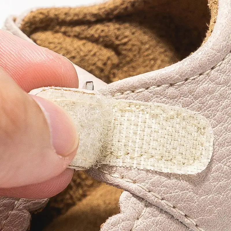 Mocassin Orthopédique Pour Bébé En Cuir Véritable Beige