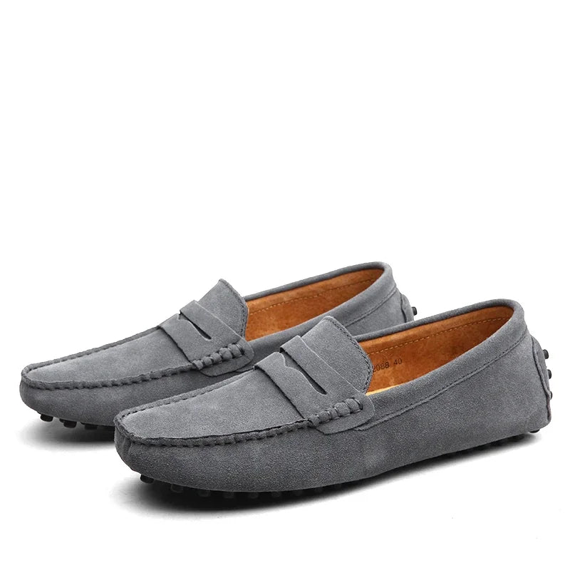 Mocassin Daim Noir Homme Chic