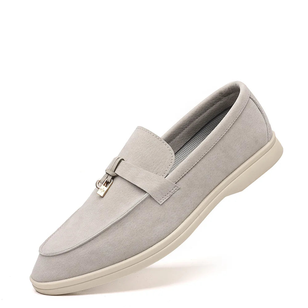 Mocassin En Daim Noir à Gland