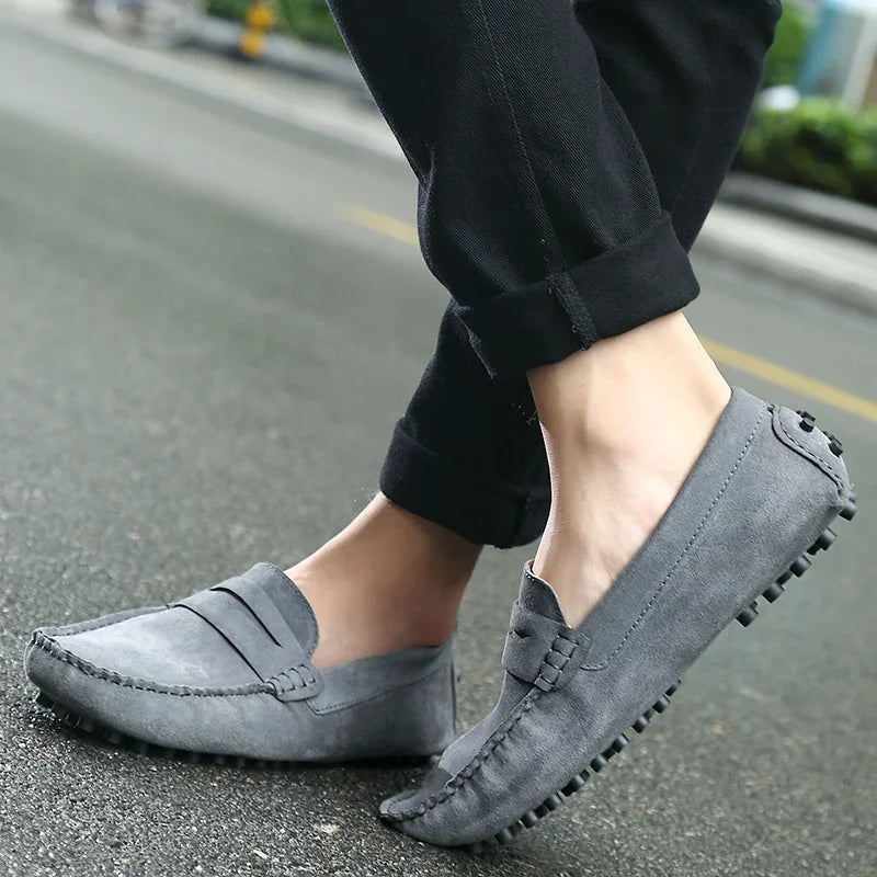 Mocassin Daim Camel Homme Chic