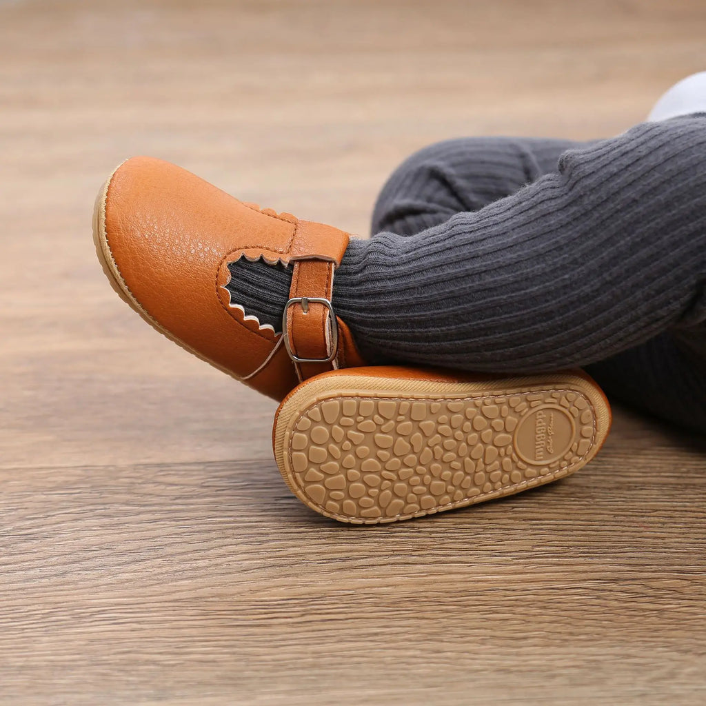 Mocassin Orthopédique Pour Bébé En Cuir Véritable Rose