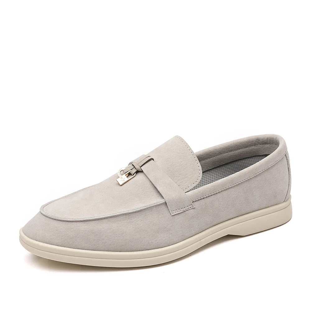 Mocassin En Daim Noir à Gland