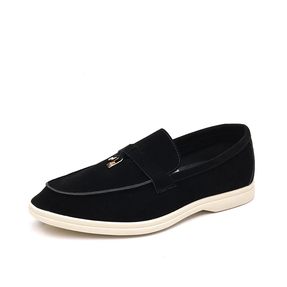 Mocassin En Daim Noir à Gland