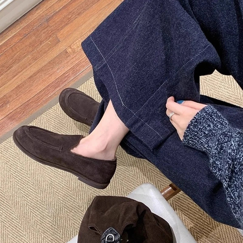 Mocassin Femme Hiver Fourré Bout Rond