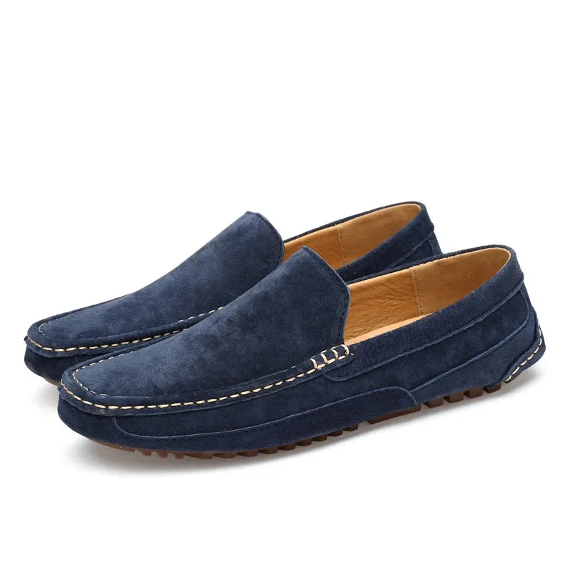 Mocassin En Daim Camel Pour Homme